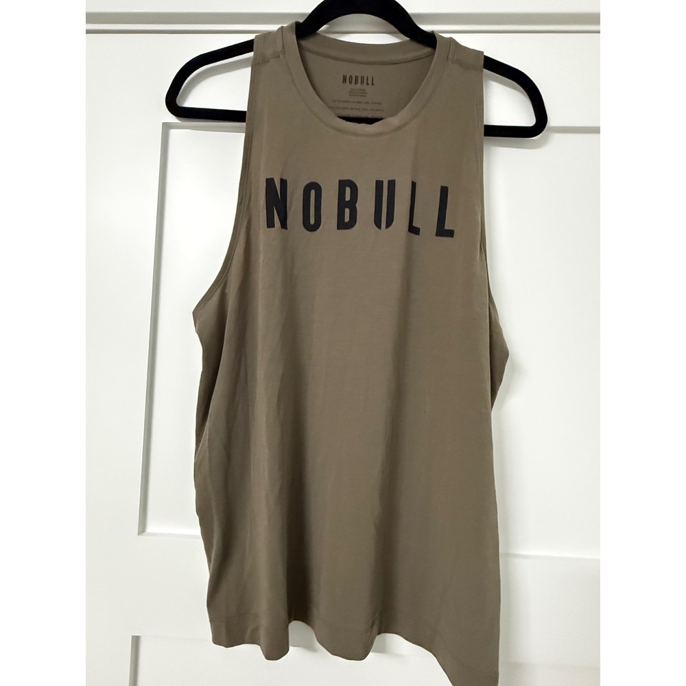 NOBULL Muscle Tank Top Olive Green Racerback Training Gym Shirt NWT